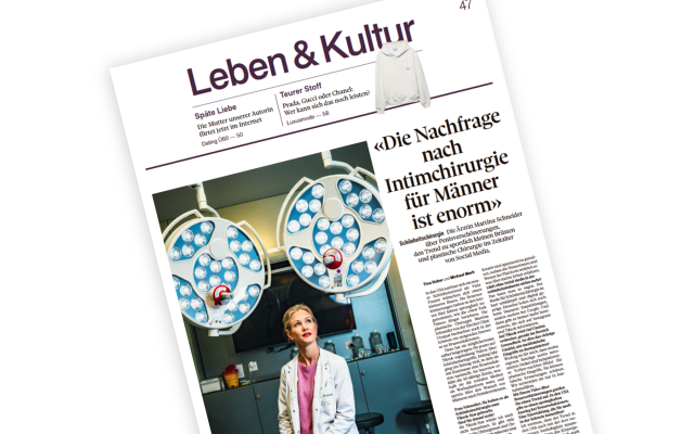 Zeitungsausschnitt Ärztin Martina Schneider in Artikel Sonntagszeitung